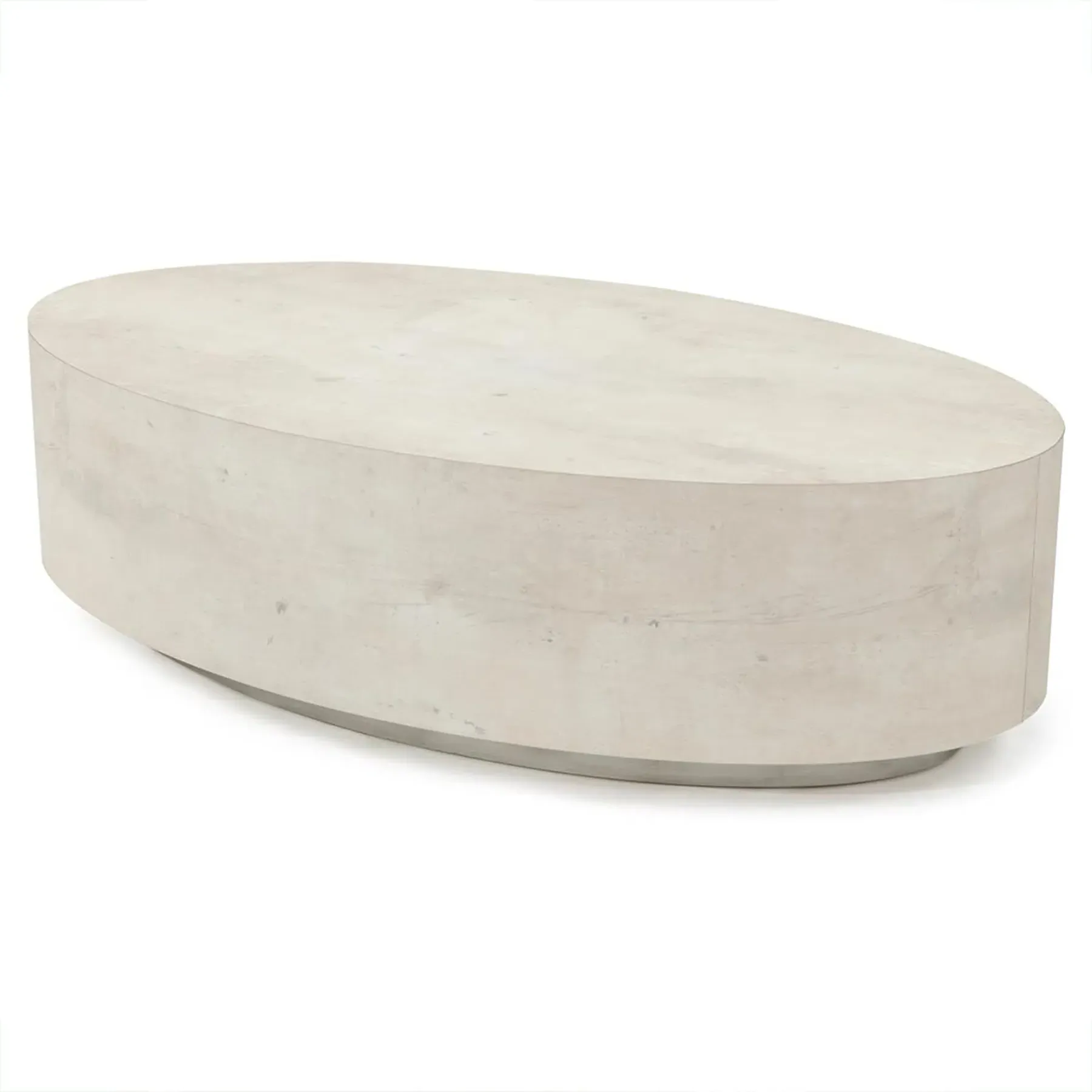 Loftus Oval Cocktail Table - White, Wood image