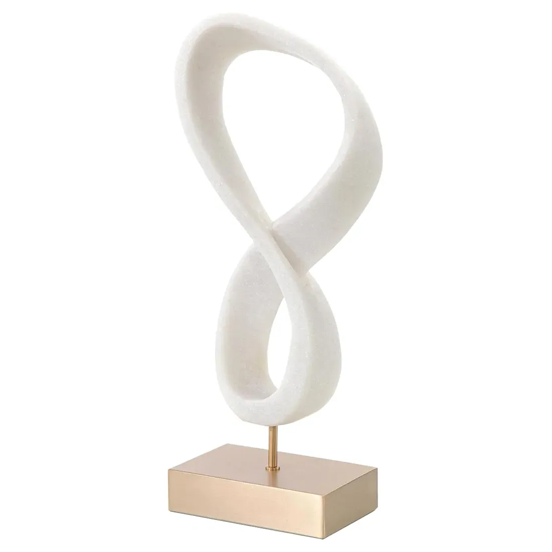 Perpetual Loop Sculpture - Cream, Stone