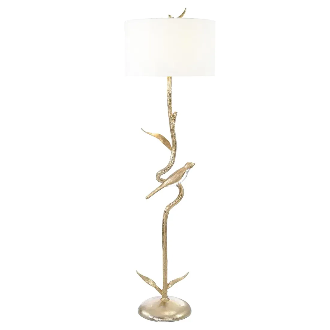 Poleiro Floor Lamp - Champagne Gold, Metal
