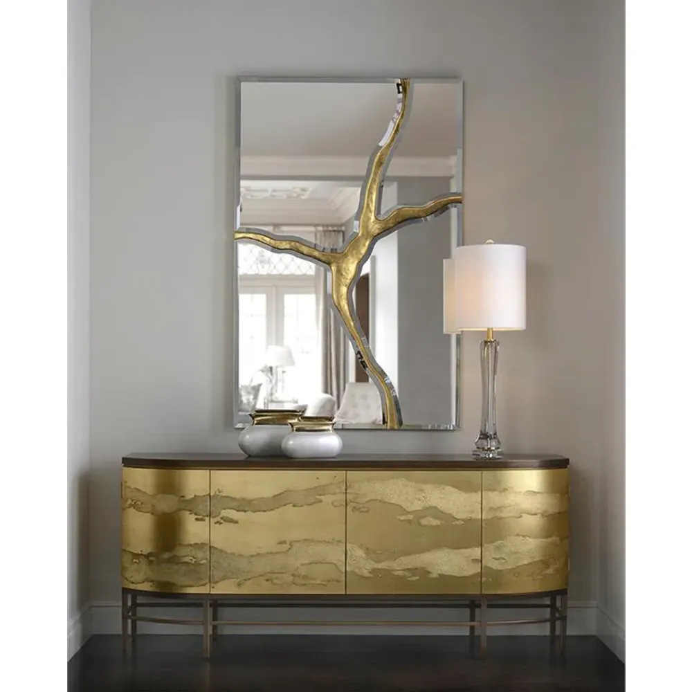 Revne Rectangular Wall Mirror - Silver, Glass