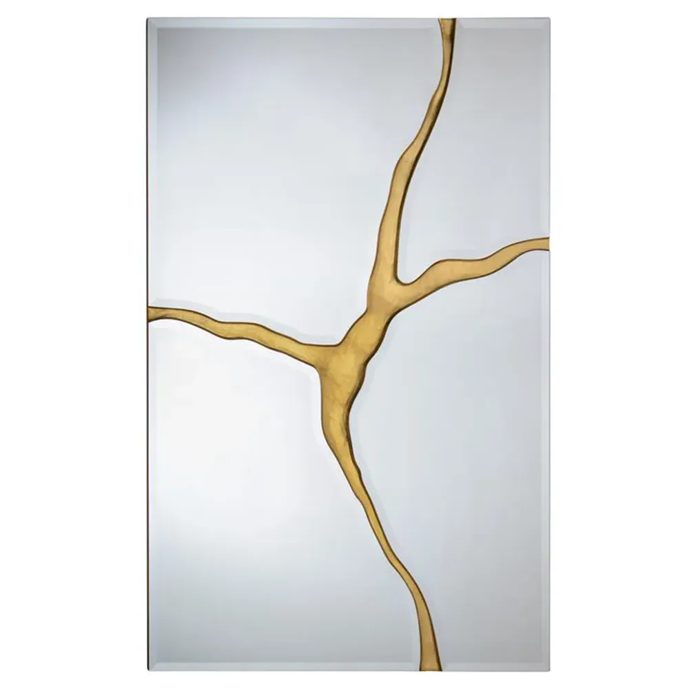 Revne Rectangular Wall Mirror - Silver, Glass