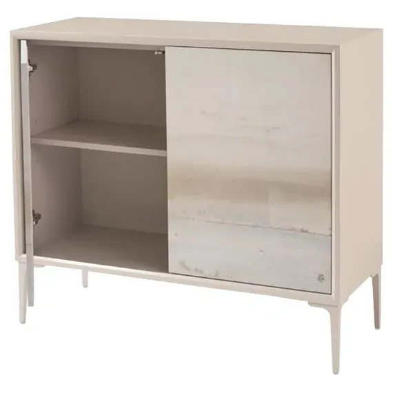 River Two Door Cabinet - Grey, Wood