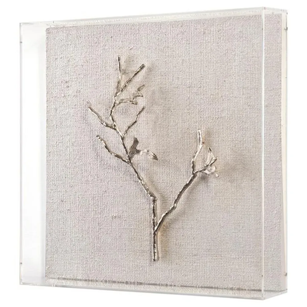 Silver Branches Botanical Art Set - Clear, Acrylic