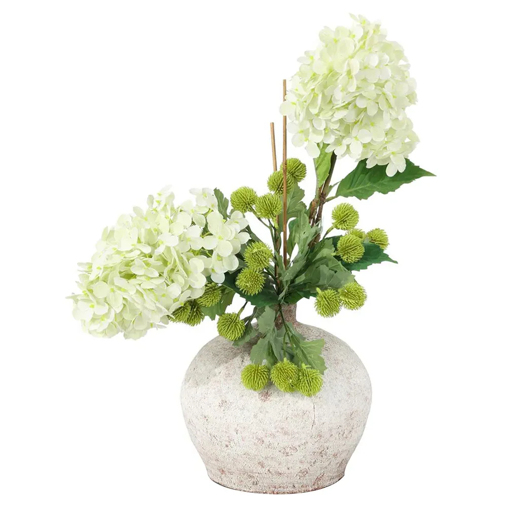 Woodland Hydrangeas Floral Arrangement - Green image