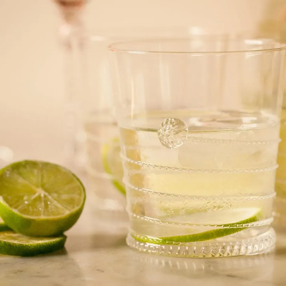 Amalia Double Old Fashioned Glass - Clear, Bohemian Glass