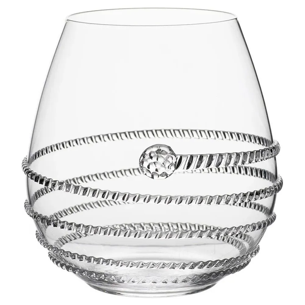 Amalia Stemless Red Wine Glass - Clear, Bohemian Glass image