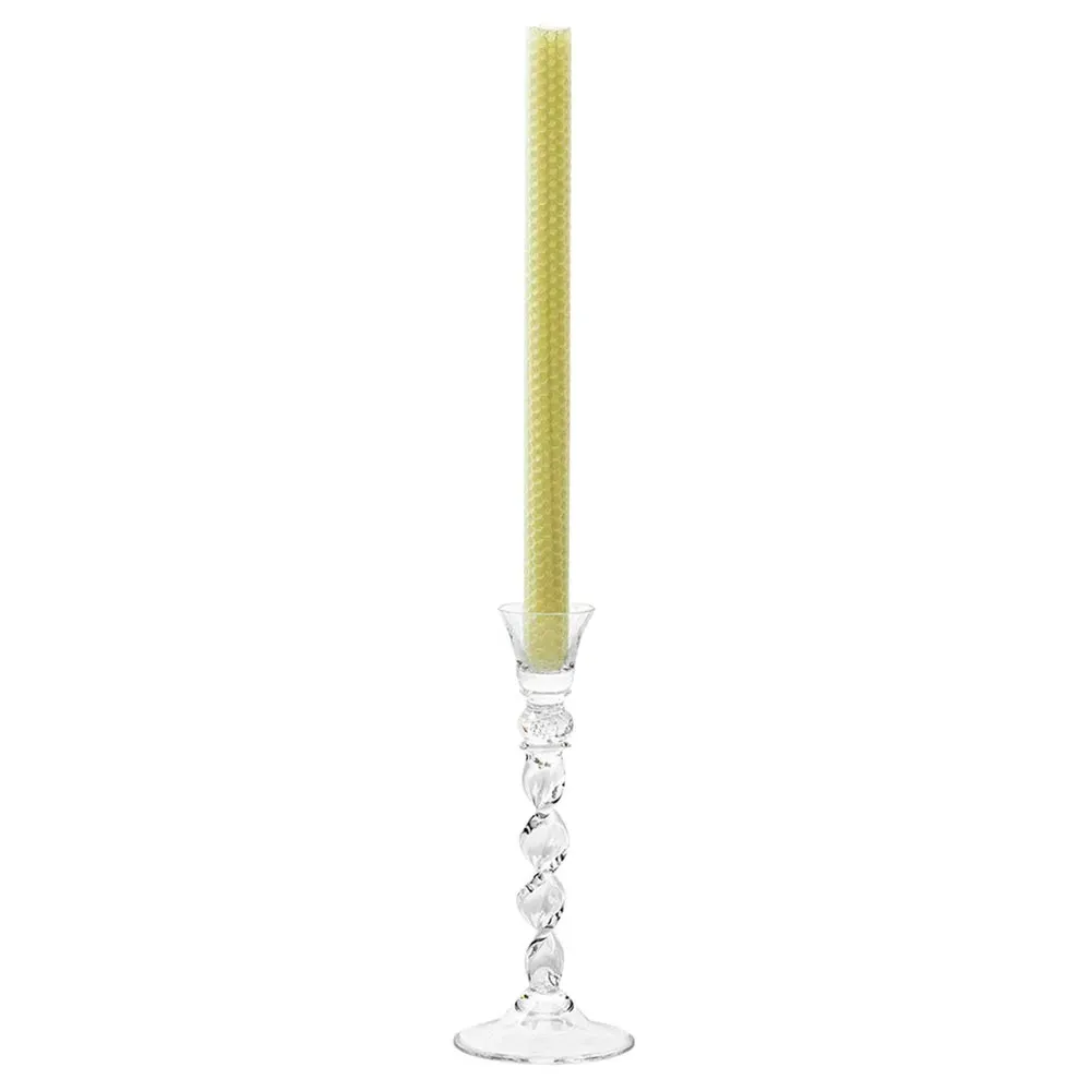 Berry Spiral Medium Candlestick Holder - Clear, Glass