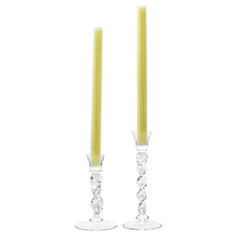 Berry Spiral Medium Candlestick Holder - Clear, Glass