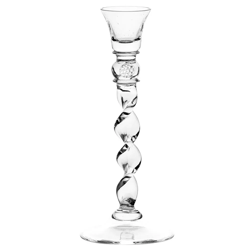 Berry Spiral Medium Candlestick Holder - Clear, Glass