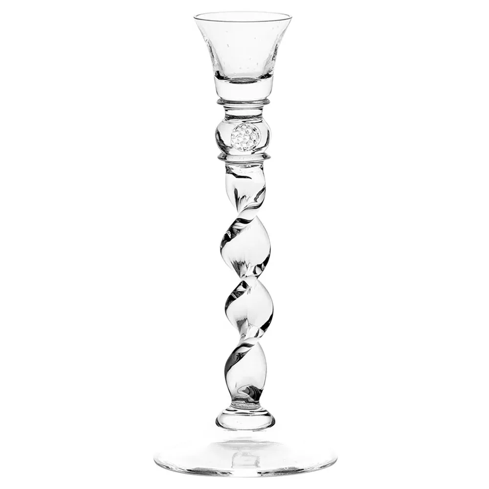 Berry Spiral Small Candlestick Holder - Clear, Glass image