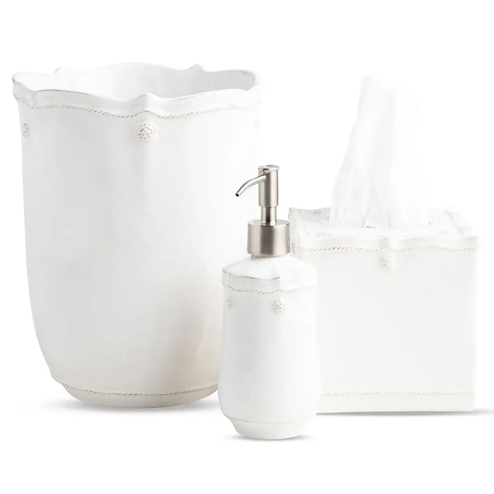 Berry & Thread 3 Piece Bath Essentials Set - White, Ceramic