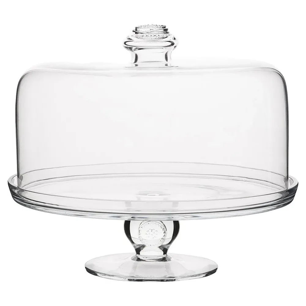 Berry & Thread Cake Dome - Clear, Glass