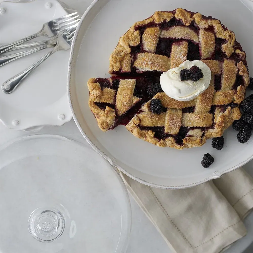 Berry & Thread Cake Dome - Clear, Glass