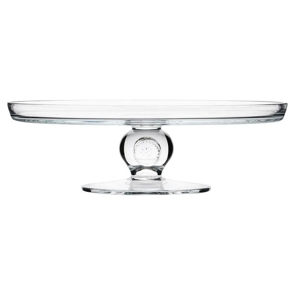 Berry & Thread Cake Pedestal - Clear, Glass