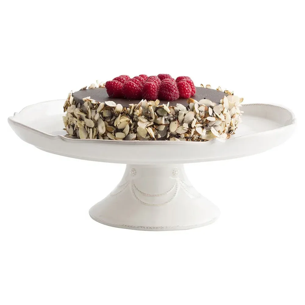 Berry & Thread Cake Stand - White, Ceramic
