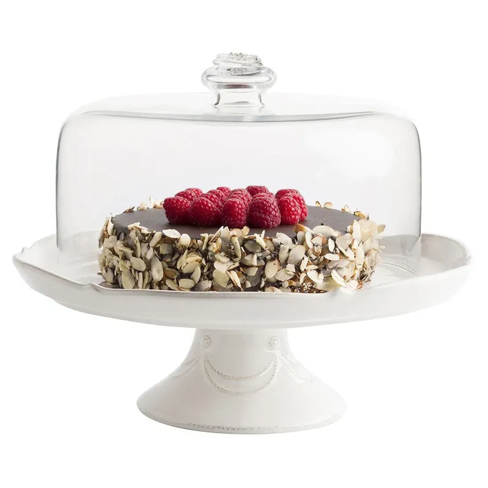Berry & Thread Cake Stand - White, Ceramic