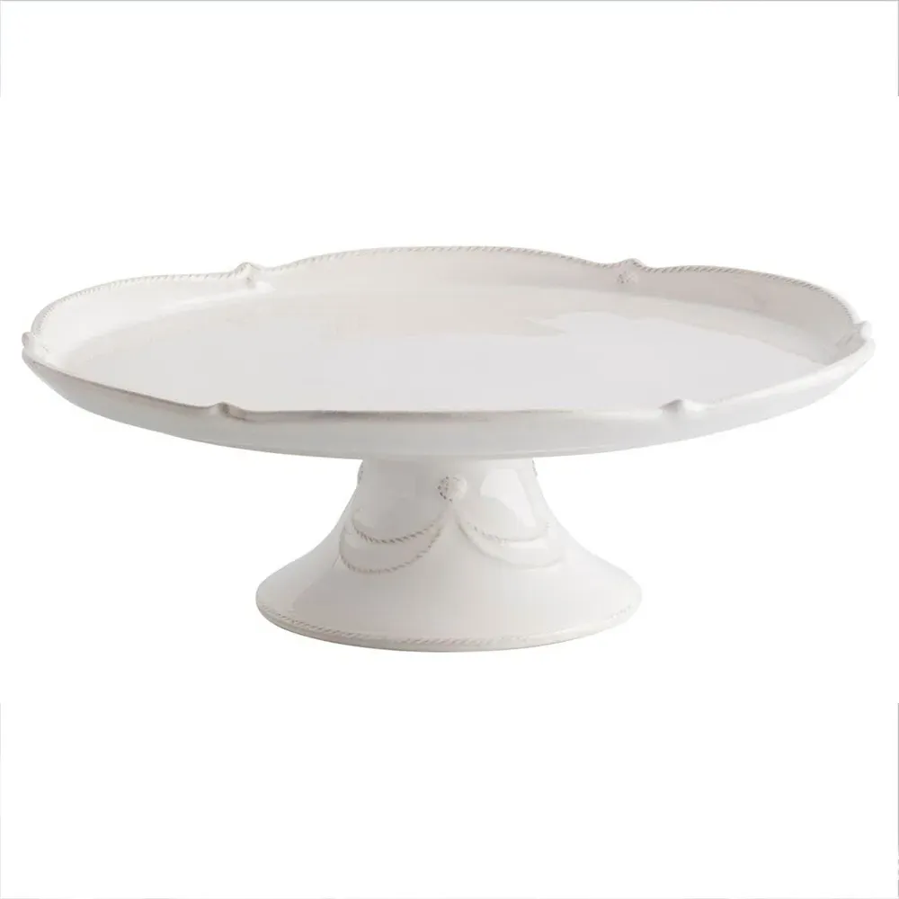 Berry & Thread Cake Stand - White, Ceramic image