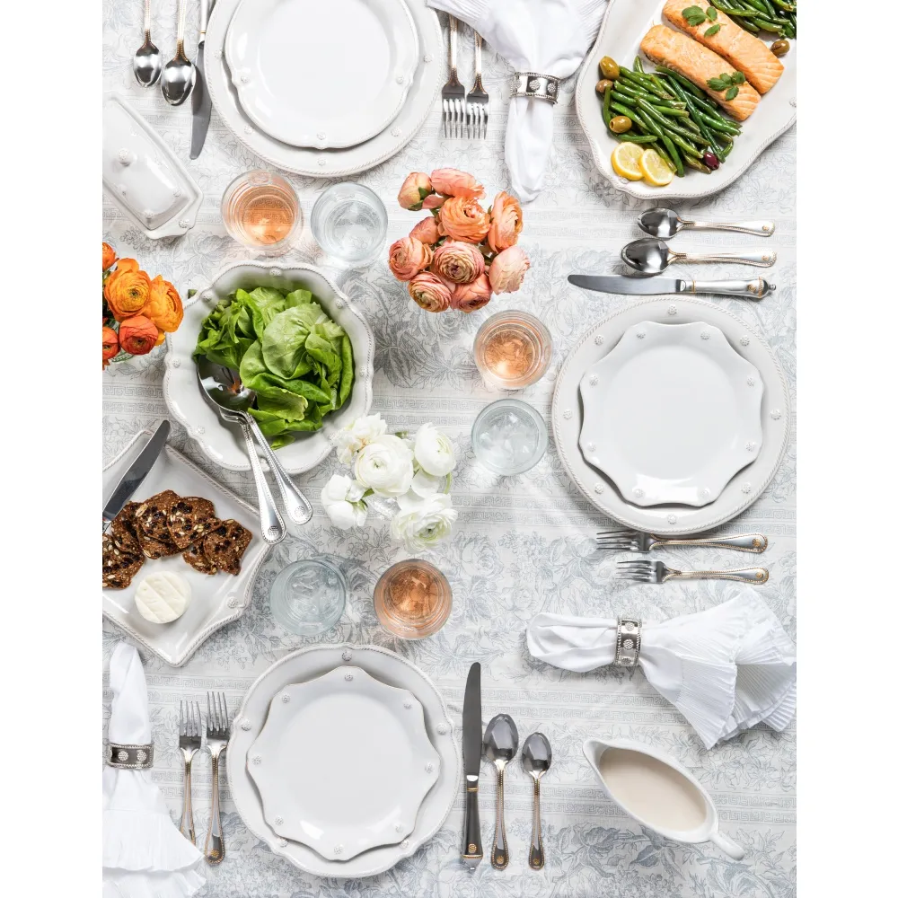 Berry & Thread Ceramic Serving Bowl - Whitewash