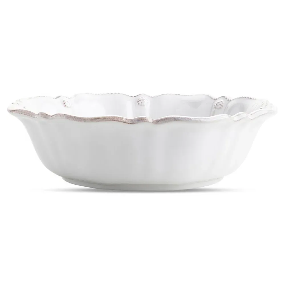 Berry & Thread Ceramic Serving Bowl - Whitewash image