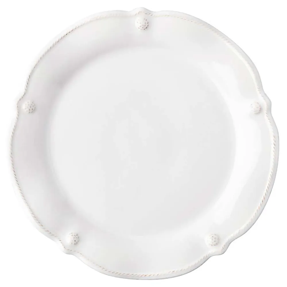 Berry & Thread Flared Cocktail Plate - Whitewash, Ceramic image