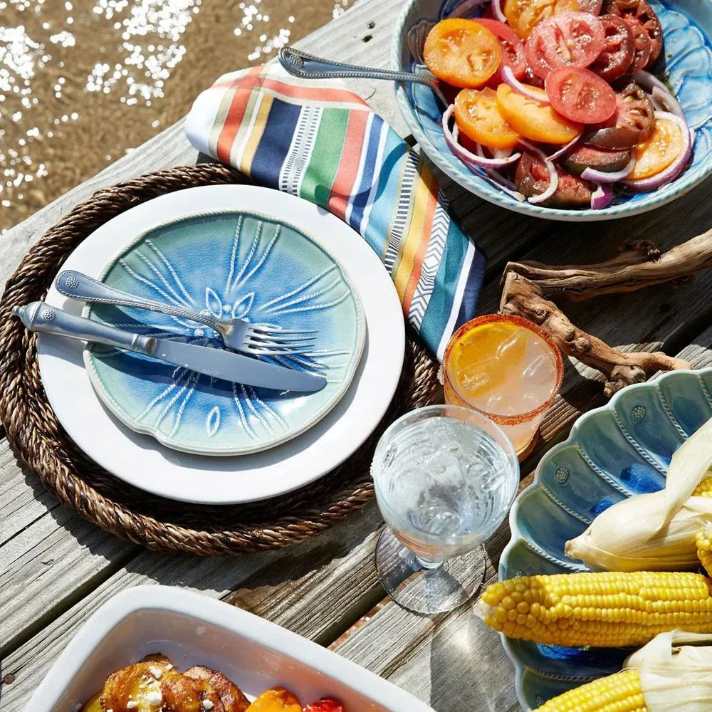 Berry & Thread Footed Goblet Glass - Clear