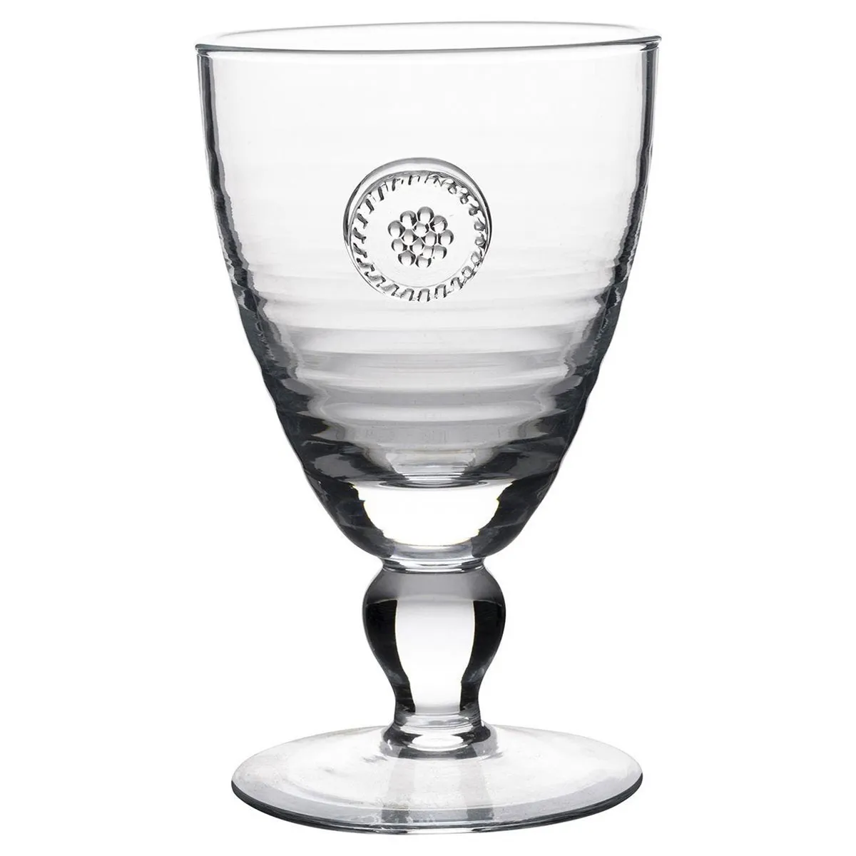 Berry & Thread Footed Goblet Glass - Clear