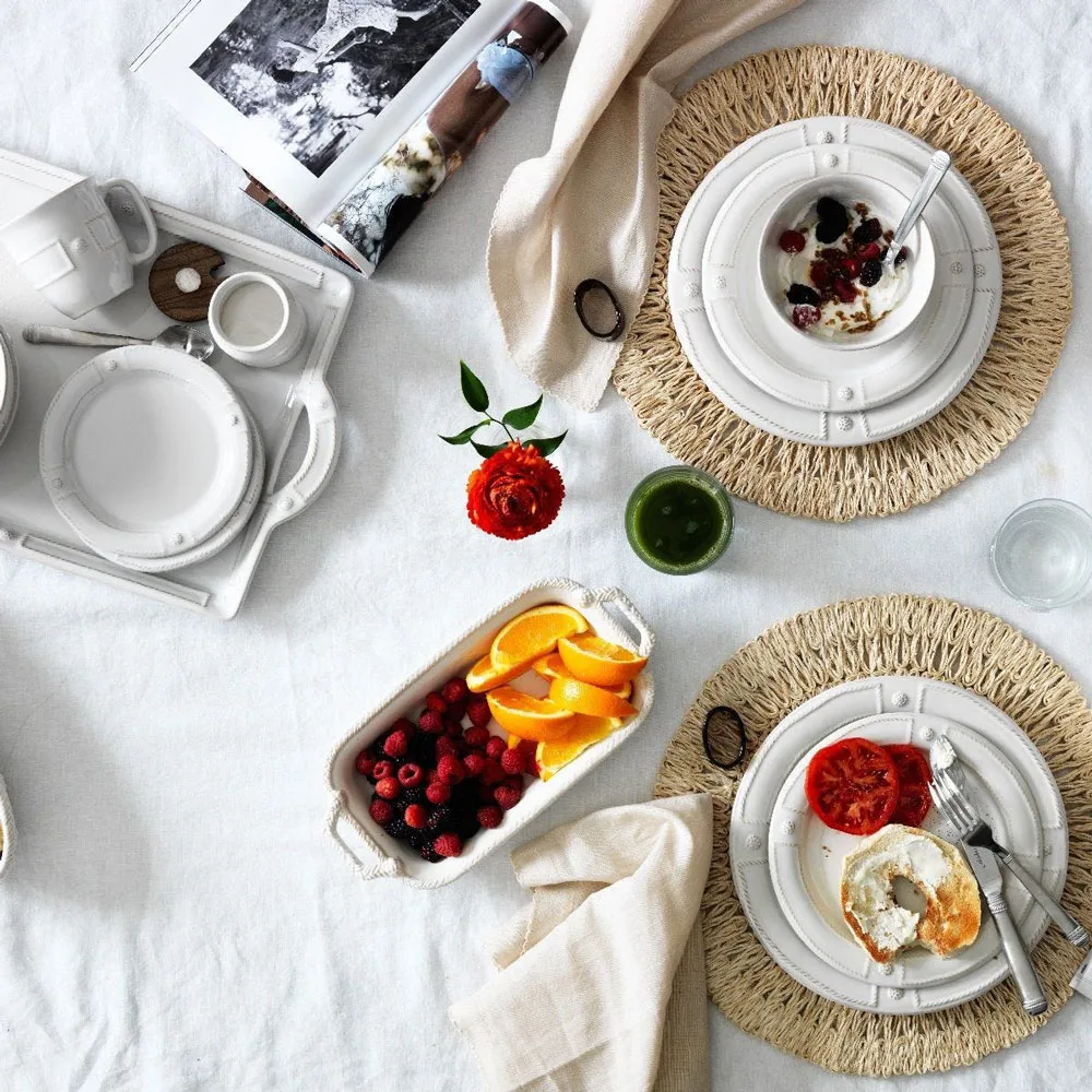 Berry & Thread French Panel Cereal Bowl - Whitewash, Ceramic