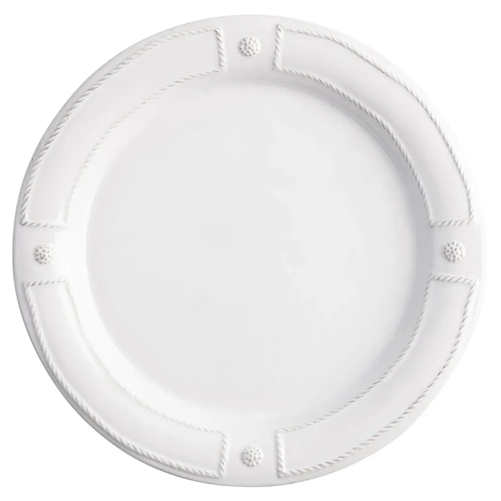 Berry & Thread French Panel Salad Plate - Whitewash, Ceramic