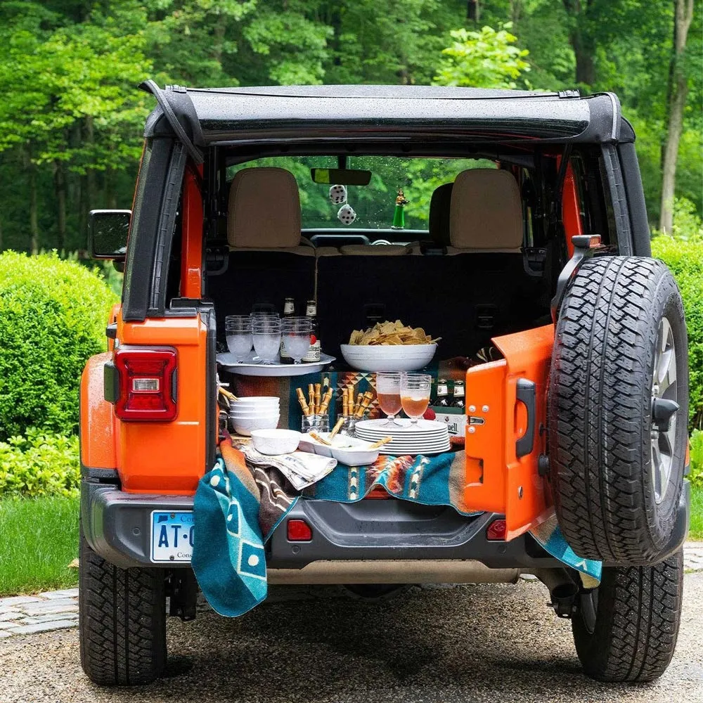 Berry & Thread French Whitewash Triple Section Server - White, Melamine