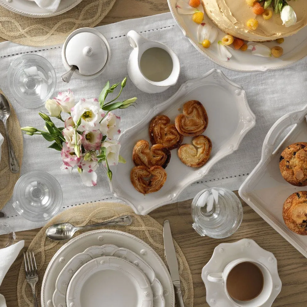 Berry & Thread Hostess Tray - Whitewash, Ceramic