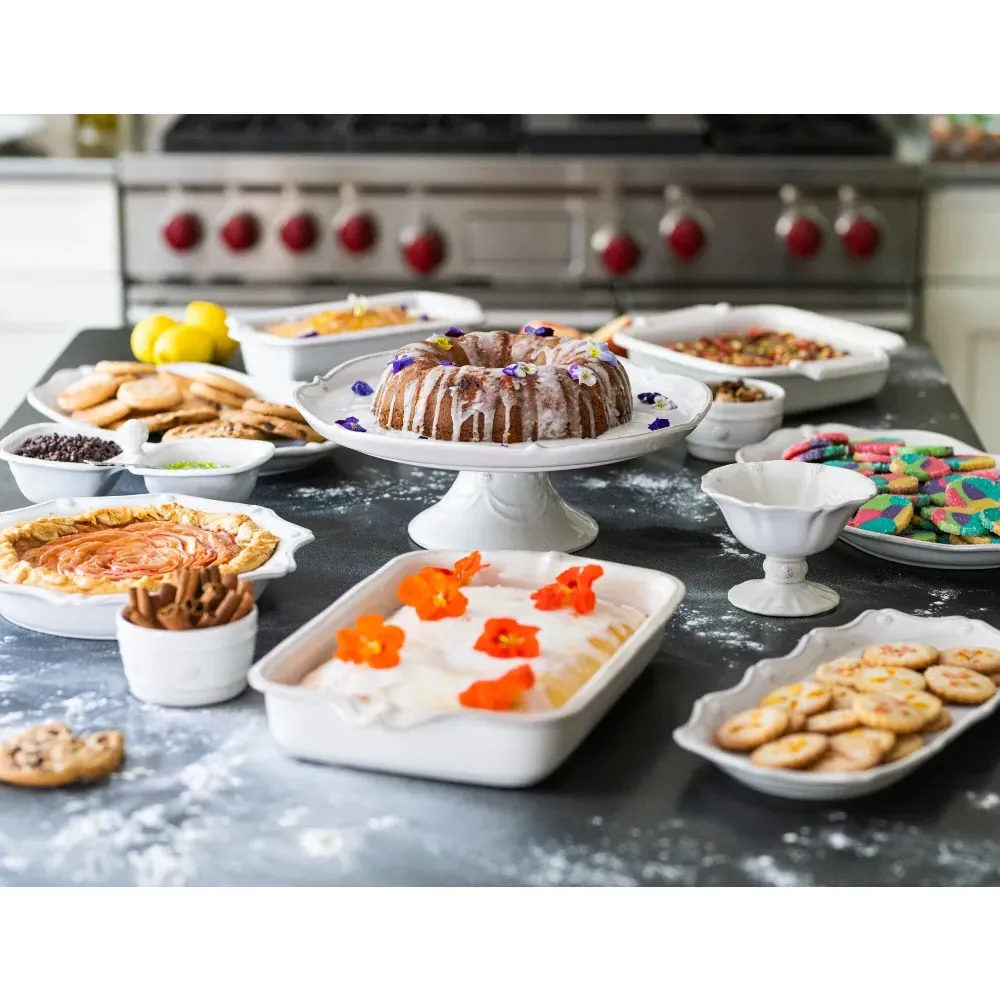 Berry & Thread Hostess Tray - Whitewash, Ceramic