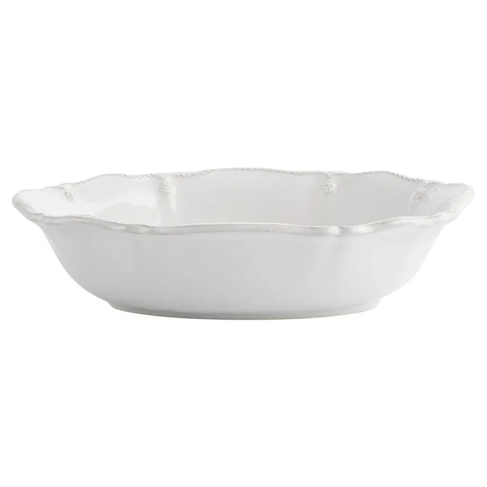 Berry & Thread Oval Ceramic Serving Bowl - Whitewash