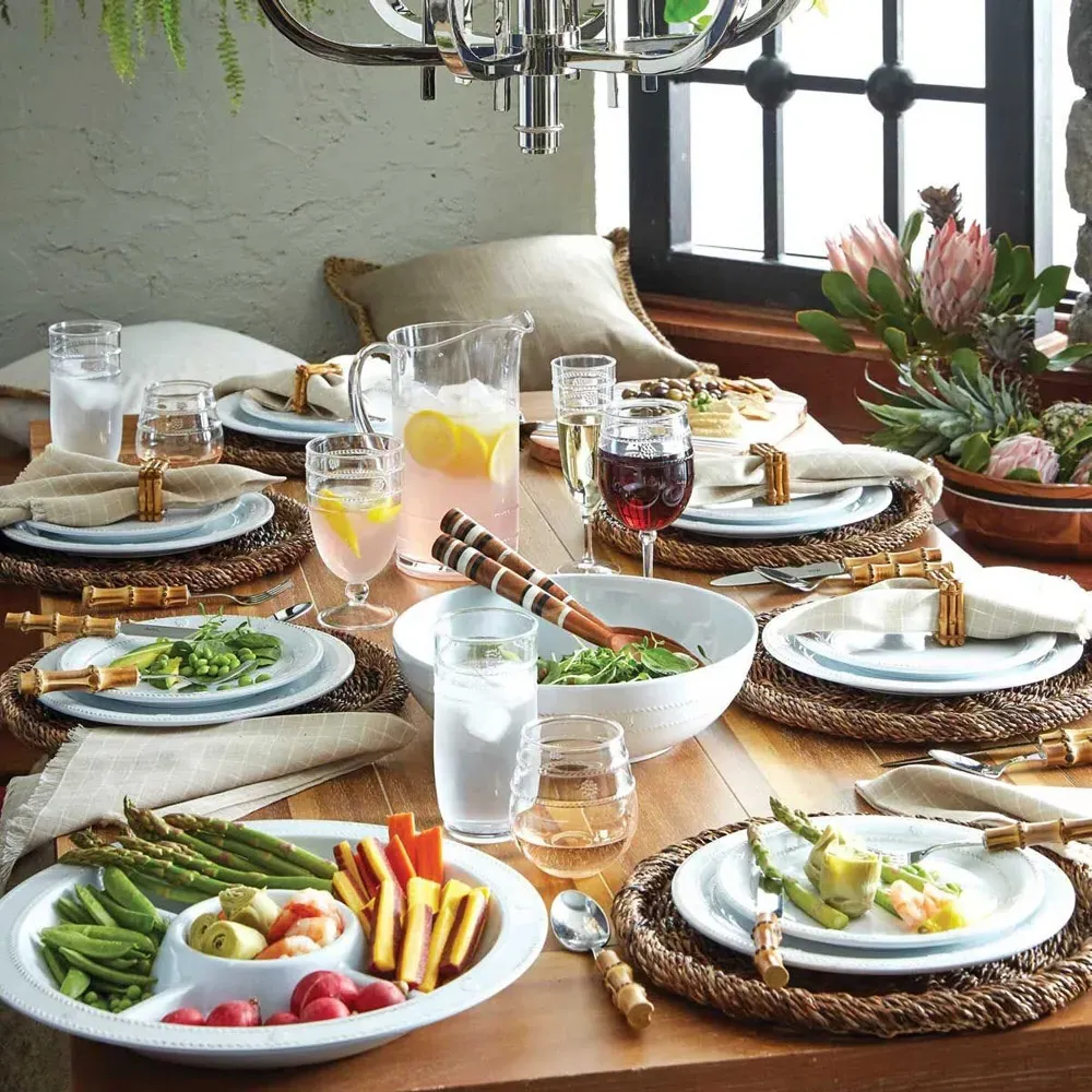 Berry & Thread Salad Plate - Whitewash, Melamine