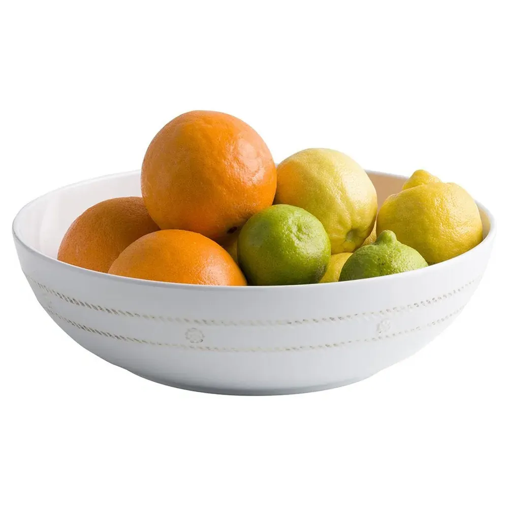 Berry & Thread Serving Bowl - Whitewash, Melamine