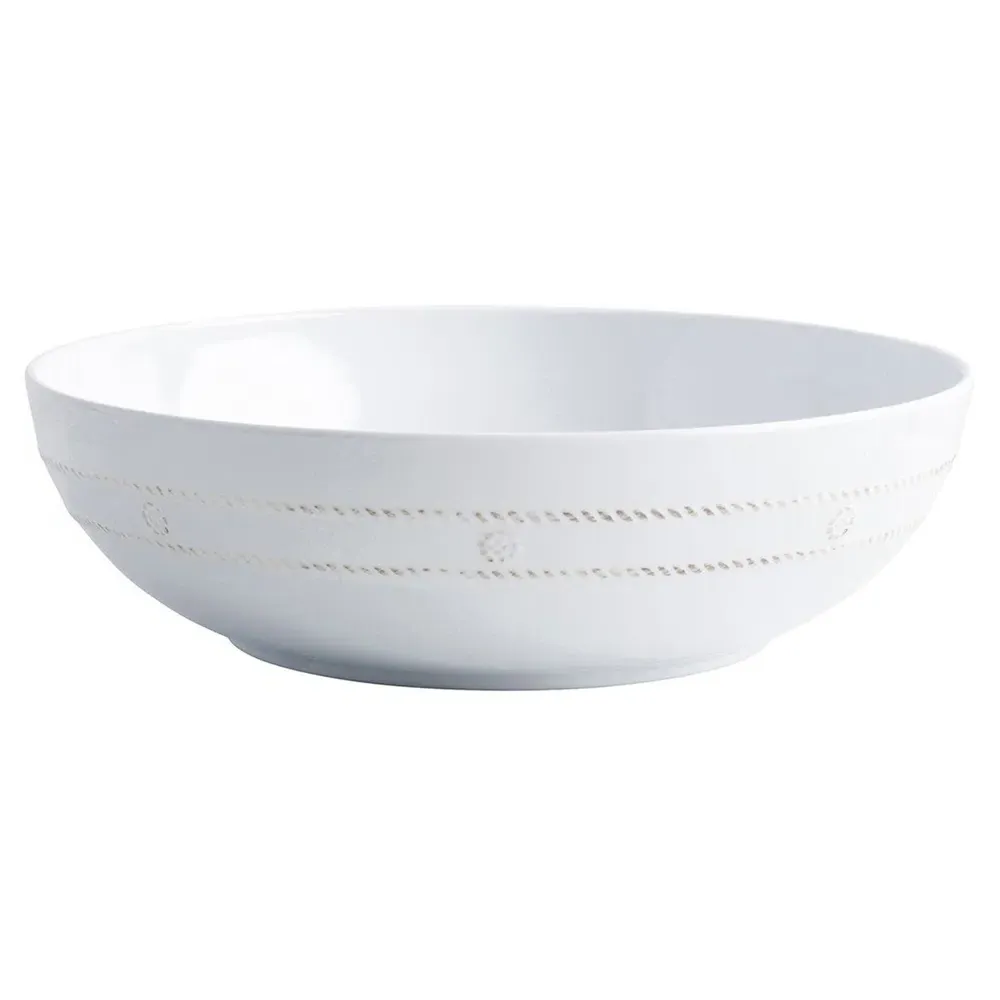 Berry & Thread Serving Bowl - Whitewash, Melamine