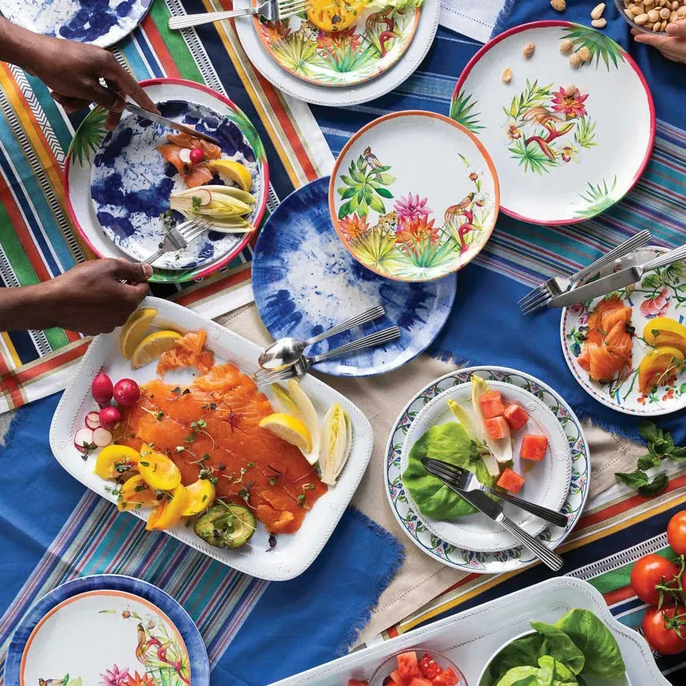 Berry & Thread Serving Tray - Whitewash, Melamine