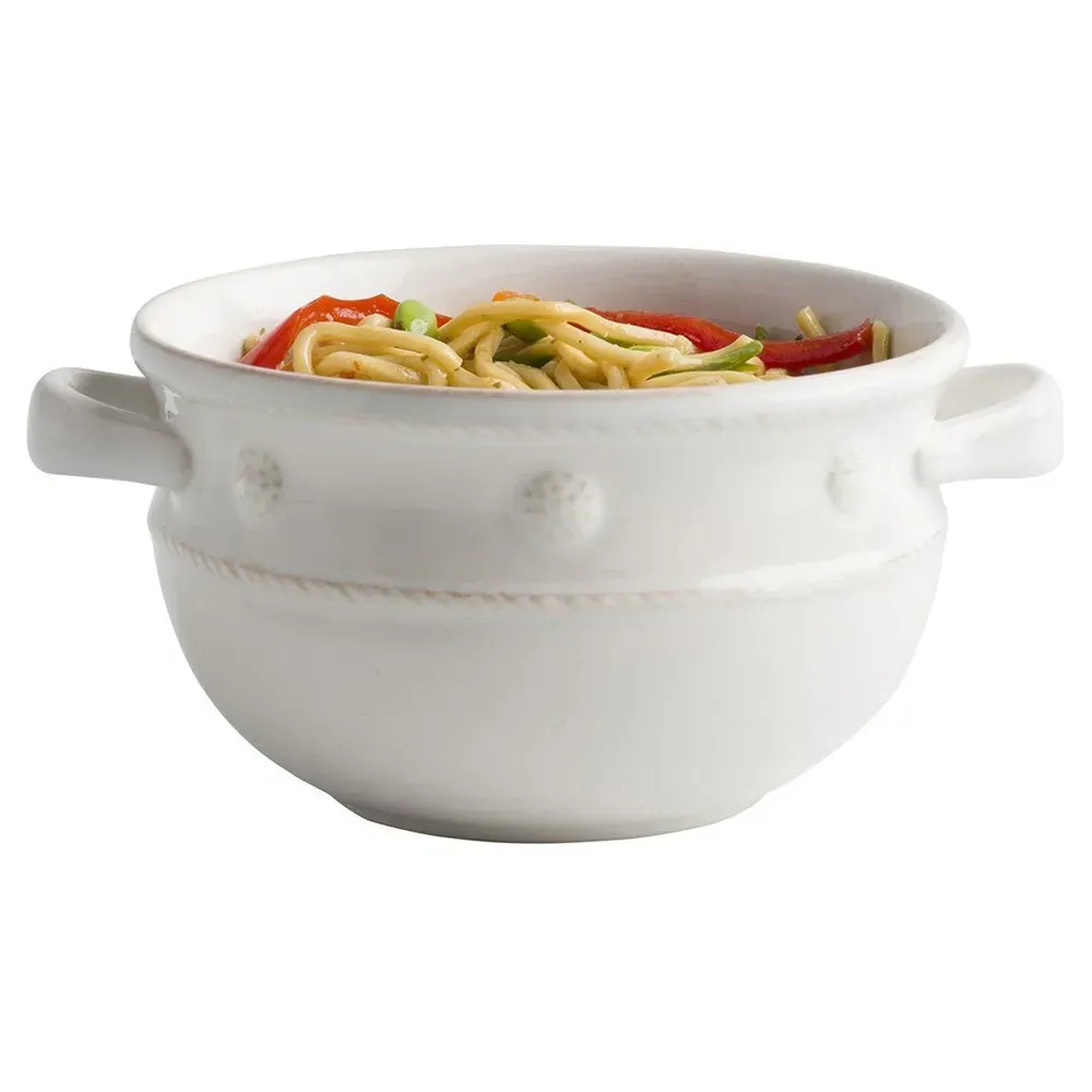 Berry & Thread Soup Bowl - Whitewash, Ceramic