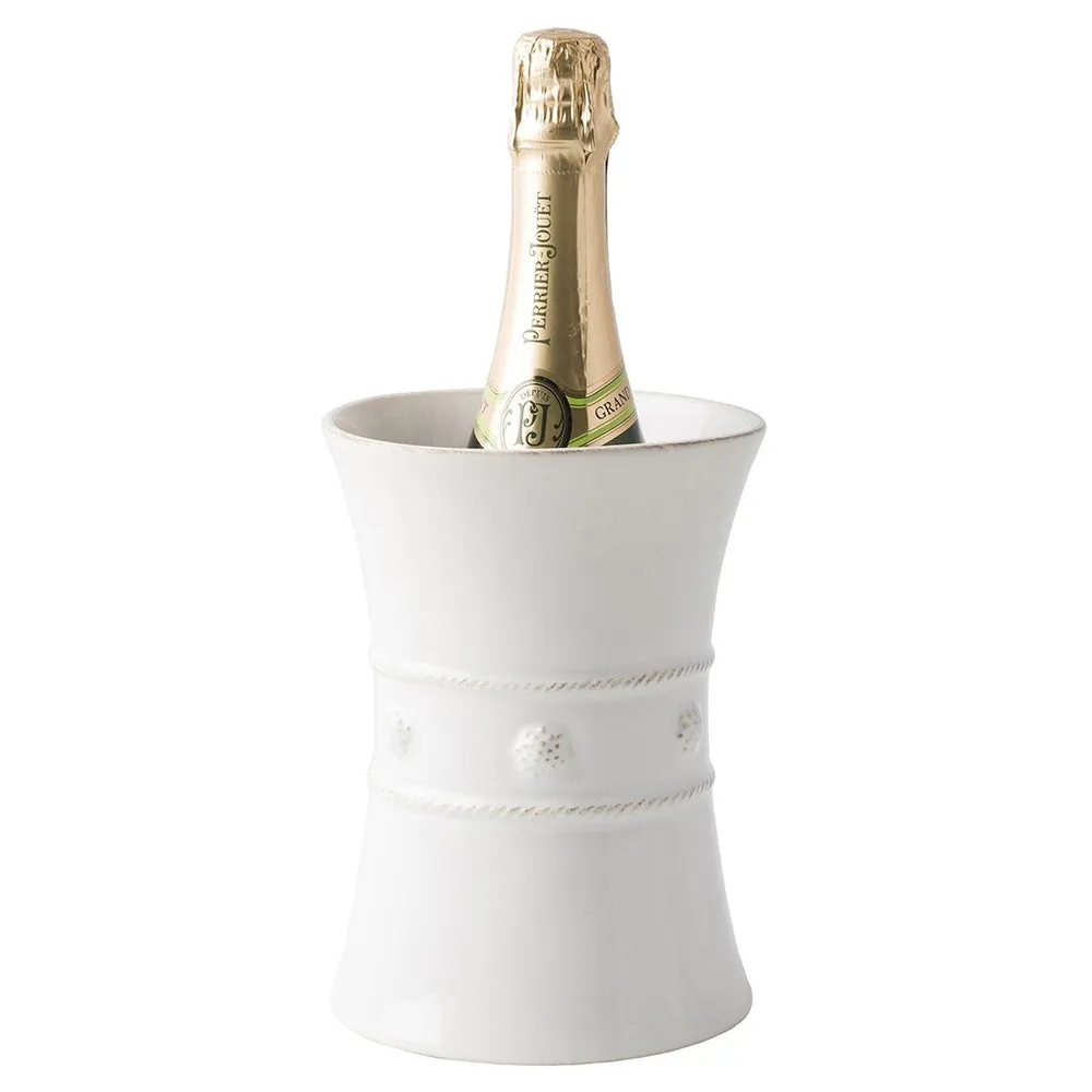 Berry & Thread Utensil Crock - Whitewash, Ceramic