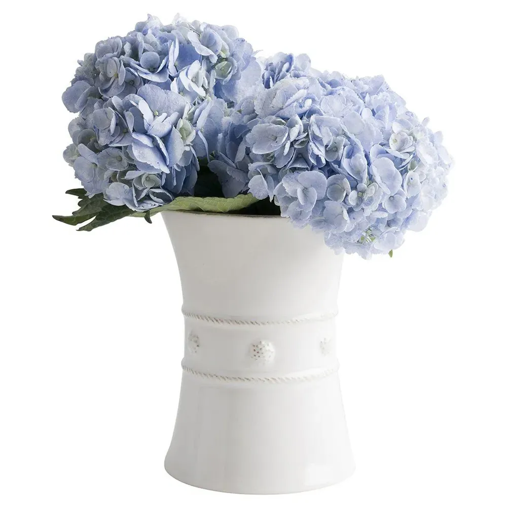 Berry & Thread Utensil Crock - Whitewash, Ceramic