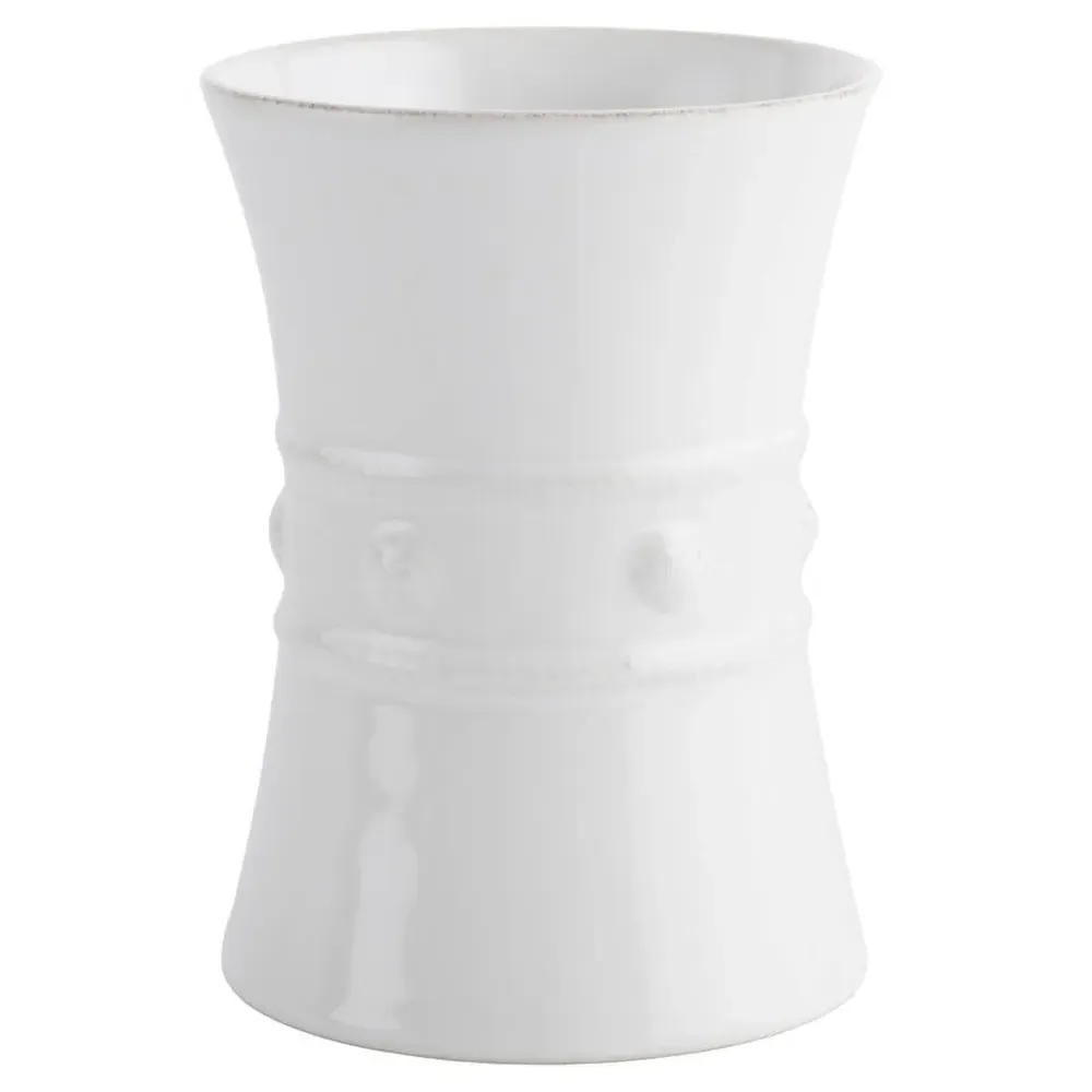 Berry & Thread Utensil Crock - Whitewash, Ceramic image