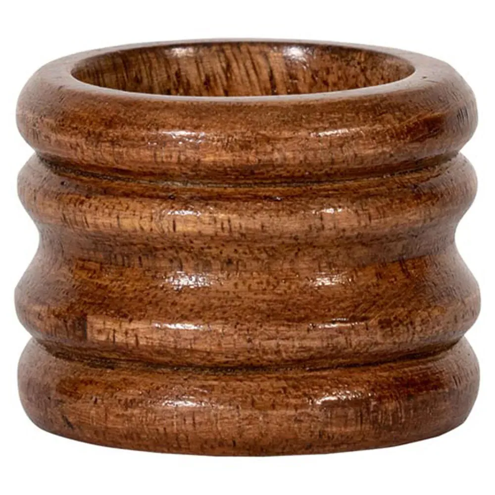 Bilbao Napkin Ring - Brown, Mango Wood image