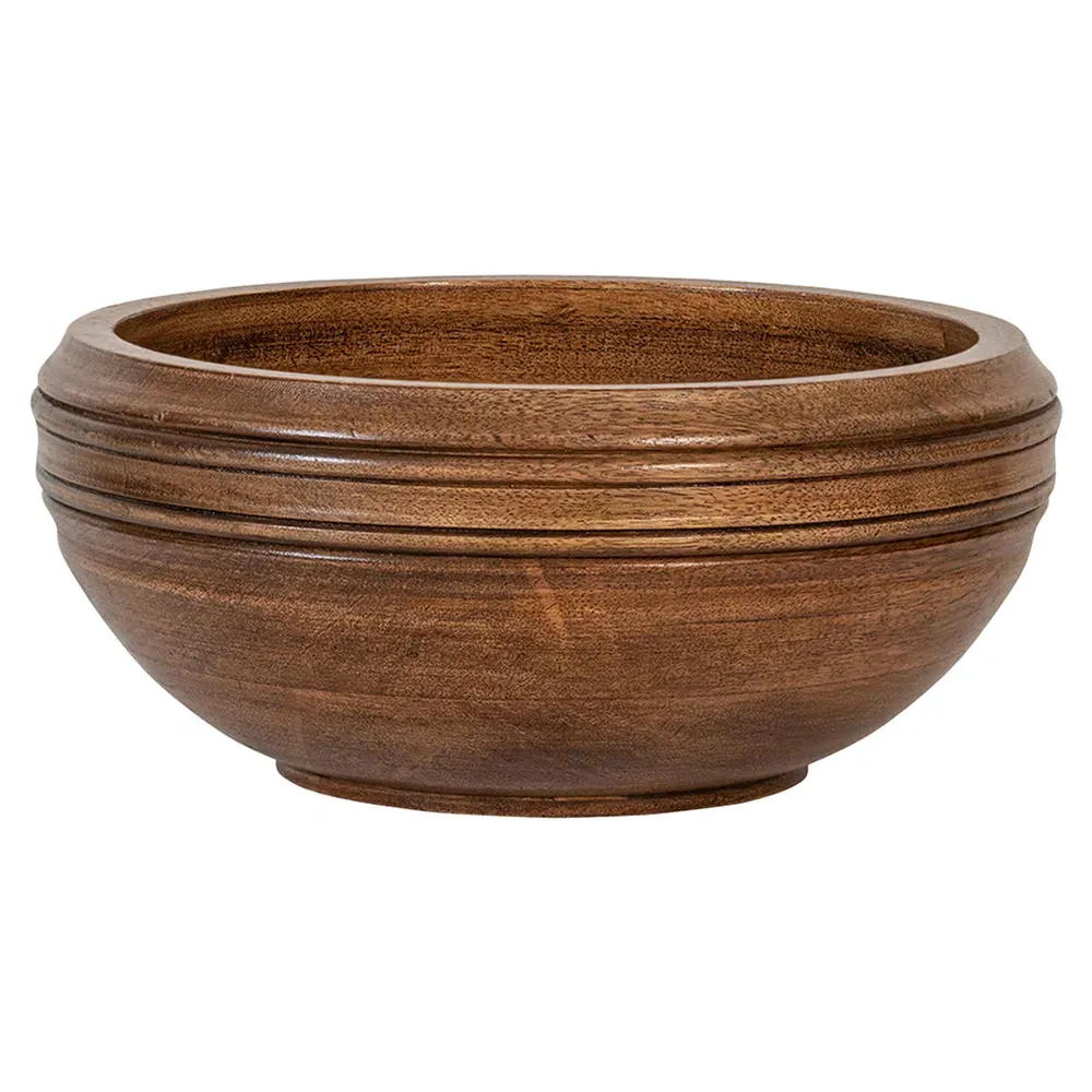 Bilbao Serving Bowl - Brown, Wood