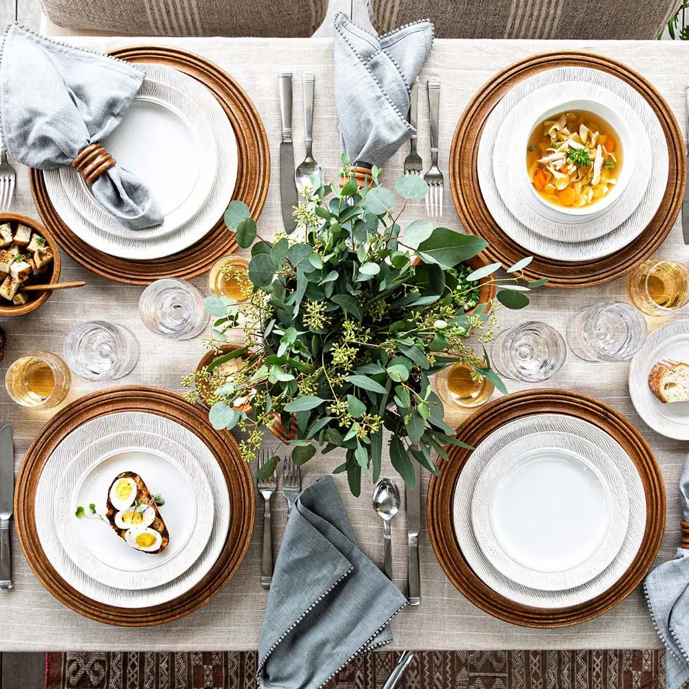 Blenheim Salad Plate - Whitewash, Ceramic