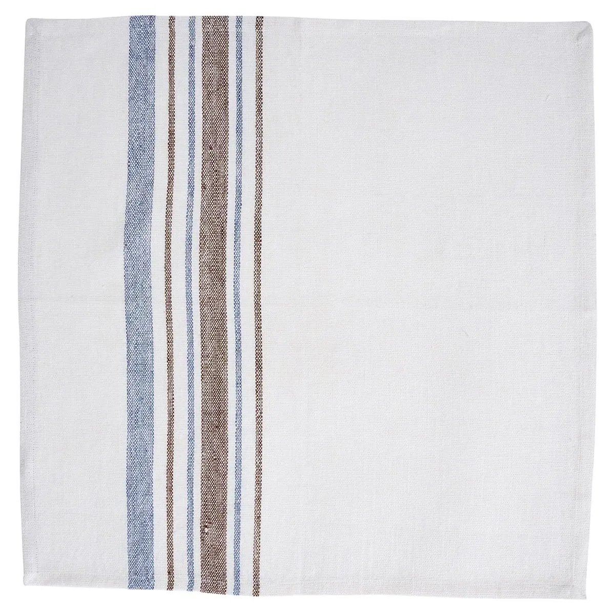 Cotton Stripe Napkin Set - Taupe