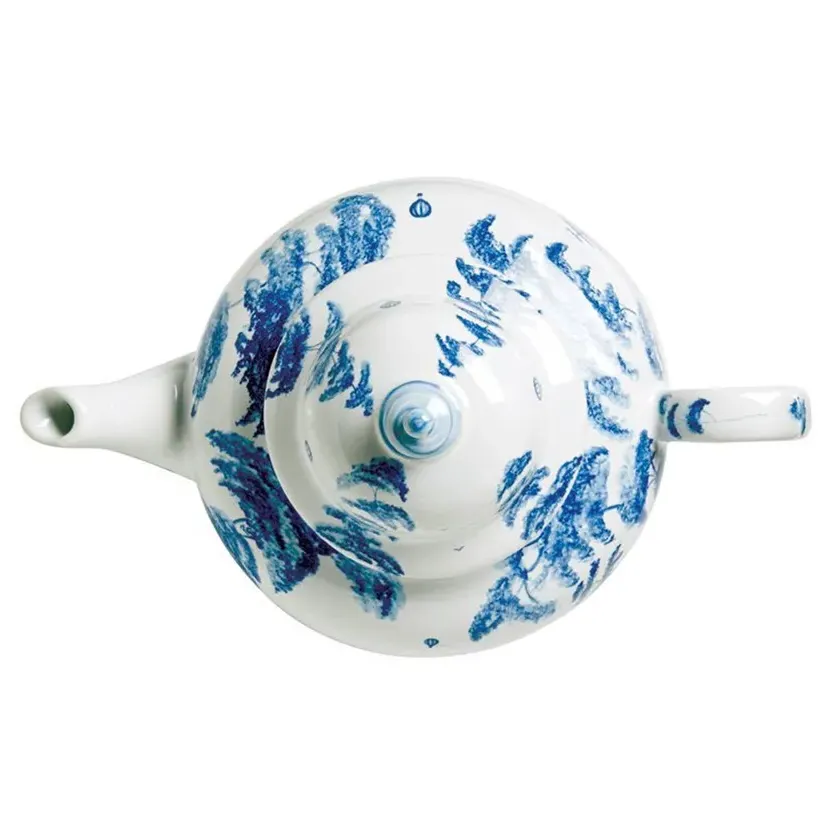 Country Estate Ceramic Teapot - Blue