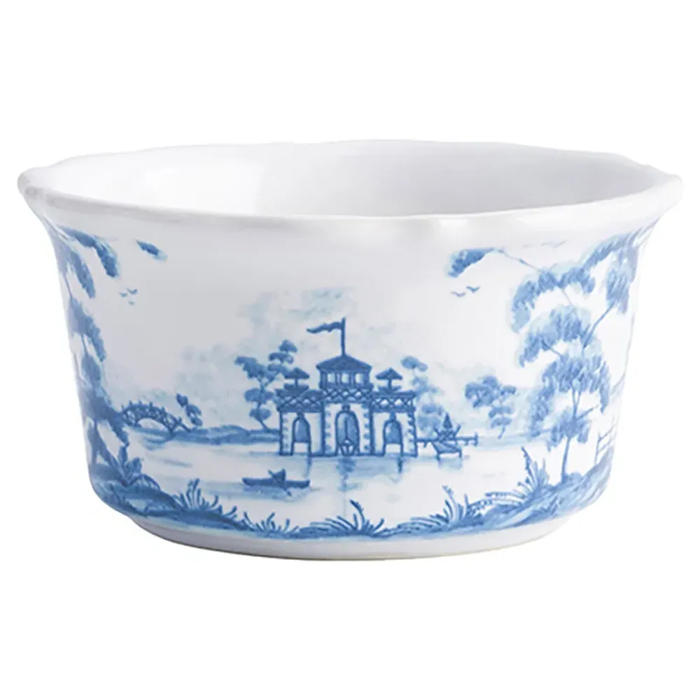 Country Estate Delft Blue Ceramic Ramekin - Blue