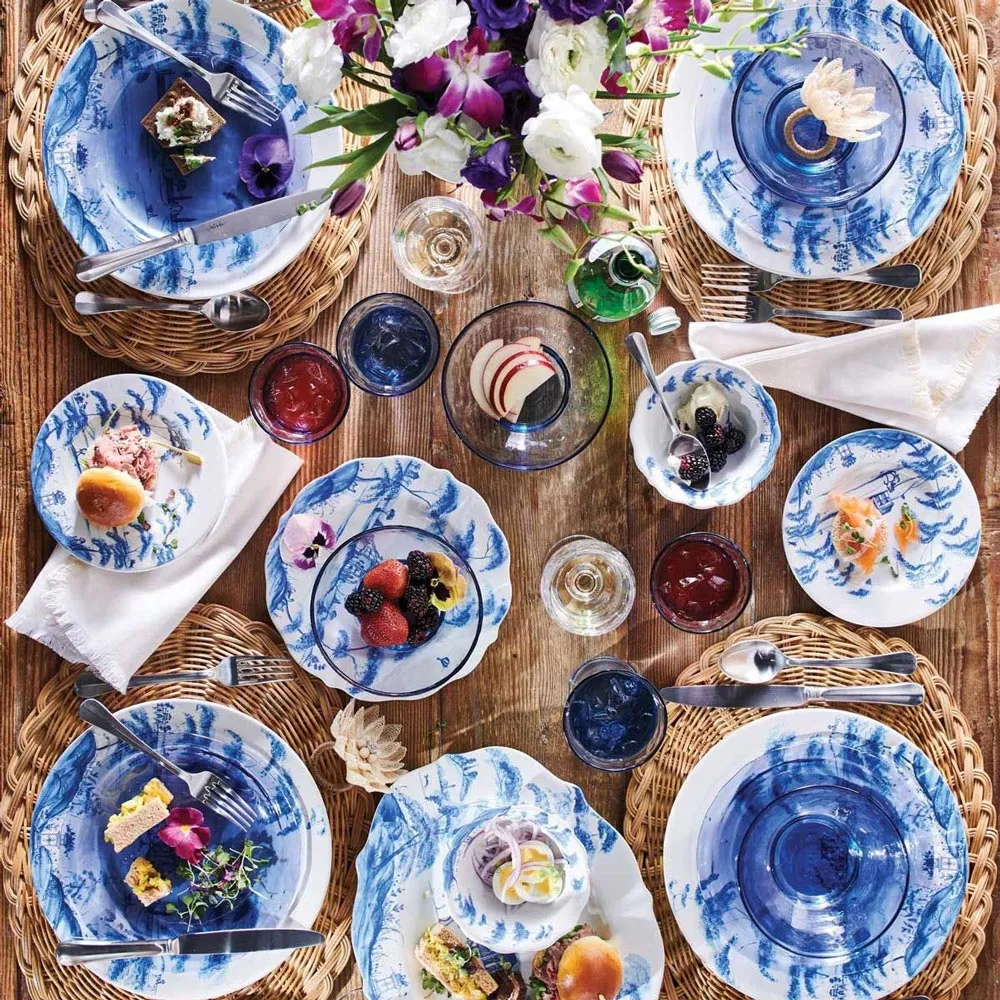 Country Estate Delft Ceramic Salad Plate - Blue