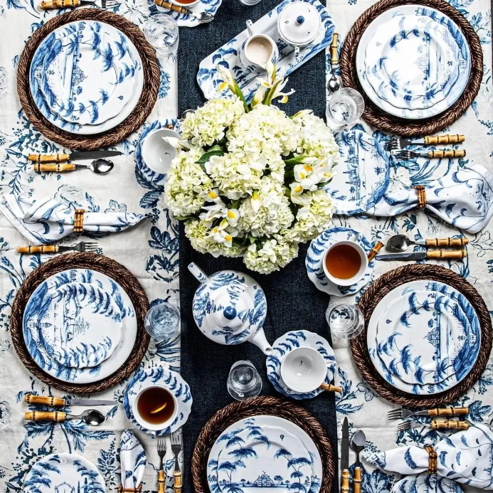 Country Estate Delft Ceramic Salad Plate - Blue