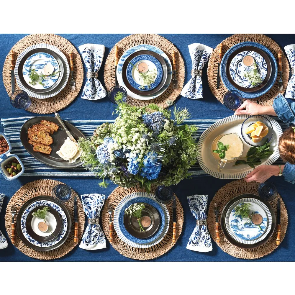 Country Estate Delft Ceramic Salad Plate - Blue