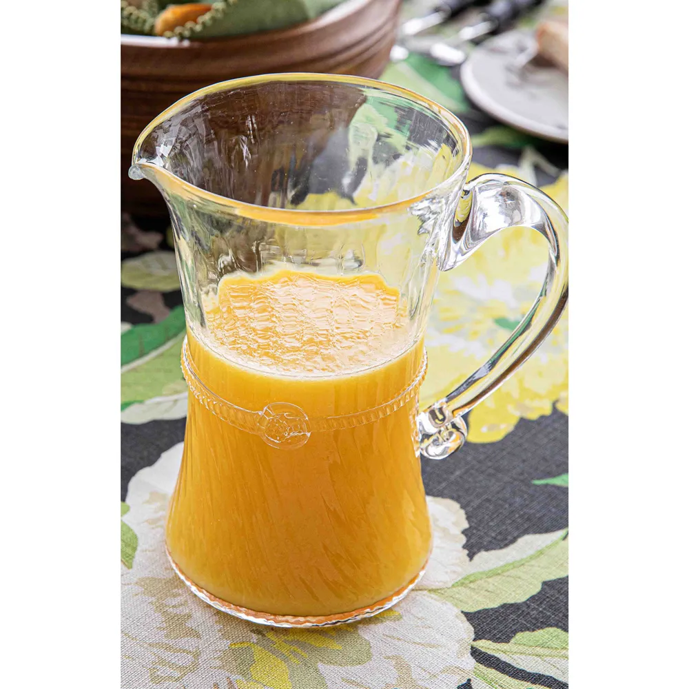 Graham Bar Pitcher - Clear, Bohemian Glass